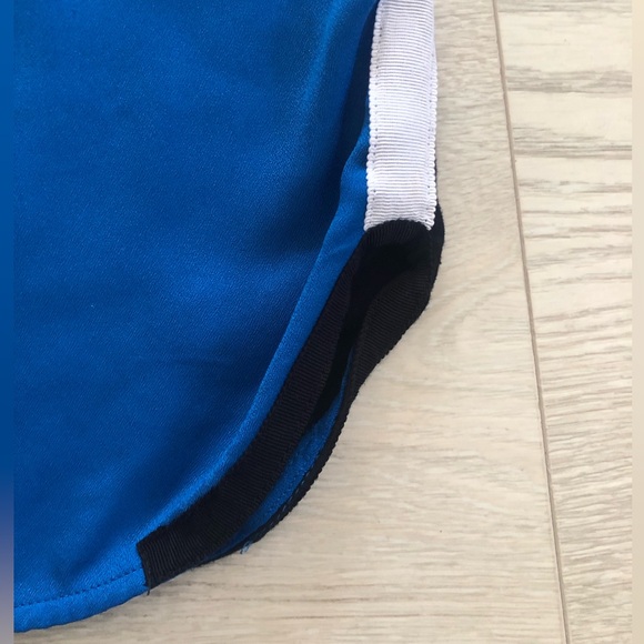 Worthington Color-block Mixed Media Blue/Black Tunic Tank Top Blouse - Picture 7 of 16